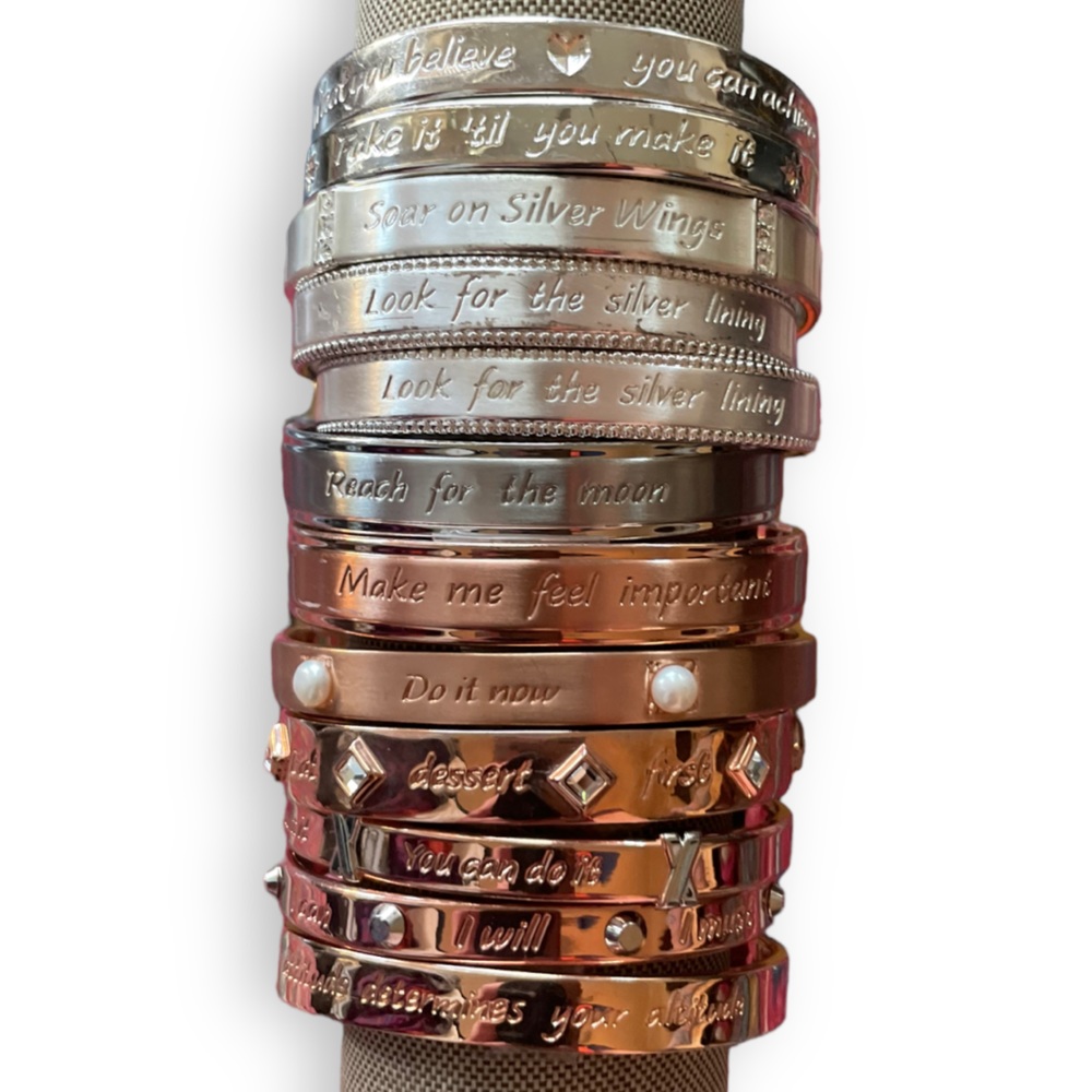 Mary Kay Motivational Bracelets- Set of 12